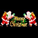 Double Faced Mesh Silhouette Merry Christmas Light (SDQ364)