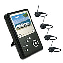 2.5" TFT 2.4GHZ Four Channel MP4 DVR Baby Monitor Kit with 4x Pinhole wireless Camera