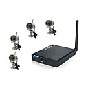2,4 GHz a quattro canali wireless usb kit telecamera di rete con 4x telecamere senza fili di visione notturna (szq371)