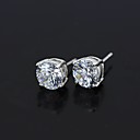 Clear Cubic Zirconia Earring Stud - Cubic Zirconia Earring 81002-37 (SZY995)