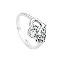 Romantic Platinum Cubic Zirconia Ring - Sterling Silver Ring r2383 (SZY1083)