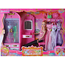 Barbie Family with Furniture and Clothings