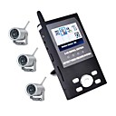 2,5 pouces 2.4ghz quatre canaux numériques sans fil motion détecter dvr 3x avec caméra de vision de