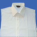 punto colletto della camicia di cotone senza maniche economico / camicia (mcs011)