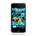 I9  Dual Card Quad Band Pure Touch Screen JAVA Function Cell Phone  Black/White(SZR517)