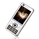 T730 Dual-Quad-Band-Karte Touch-Screen-Analog-TV-Handy Silber & Schwarz (szr620)