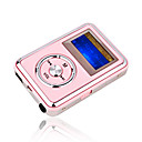 4gb mini mp3 players com alto-falante rosa (szm197)