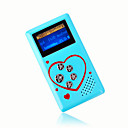4gb mini mp3 players com alto-falante azul (szm186)