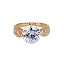 18k belle glitter-cz cz ring ring 90319-34 (szy1636)