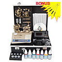 Professional Tattoo Kits  With 4 Skull Tattoo Machine Guns LCD Power