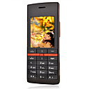 MFU V200 dual quad band scheda del telefono cellulare bianco e rosso