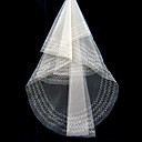 1 Layer Cathedral with Beading Wedding Veil (WAV0021)