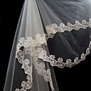 1 capa catedral boda velo con encajes (wav0020)