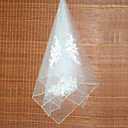 2 Layer Elbow with  Applique Wedding Veil (WAV0004)