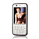 changjia a966 Dual-Karte Quad-Band Dual-Kamera-TV-Funktion Handy Silber & fuchsia (szrw127)