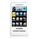 H8 Dual Card Quad Band Ultra -thin Flat Touch Screen PC Camera White