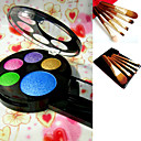 Free Professional Cosmetic Brush Set +  5 Colors Eyeshadow Palette