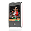 mini860 tri band dual card dual standby a schermo piatto, telefono cellulare touch rosa 2 GB TF card (szxhy048)