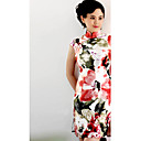 Stehkragen kurz / Mini 100% reine Seide Cheongsam / Qipao / chinesisch Kleid (hgqp217)