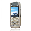 V8 Single Card Tri Band Flashlight Metal Cover Cell Phone Champagne (2GB TF Card)(SZRW618)