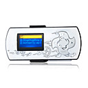 4gb oled mp3 player com grampo branco (szm582)