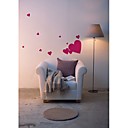 2 - pc Heart Rose Wall Sticker (0586 - 6940118552500)