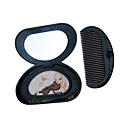 Mini Rose Cosmetic Mirror and Comb 423 - Pea Style