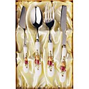 4-PC de luxe gérer la vaisselle en céramique de cuisine (0612-to-07)