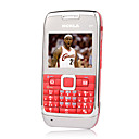 E71 Style Quad Band Dual Card Bluetooth Cell Phone Red (2GB TF Card)(SZSH069)