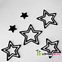 10-pc Solid Wall Stick Star (0596-QT-0349)