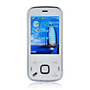 N88 Tri Band Dual Card Dual Mode Dual Standby Dual Bluetooth JAVA Flat Touch Screen CDMA Cell Phone White (2GB TF Card)