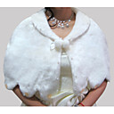 Sleeveless Faux Fur Bridal Wedding Jacket / Wrap (WHPJ0041)