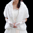 Sleeveless Faux Fur Bridal Wedding Jacket / Wrap (WHPJ008)