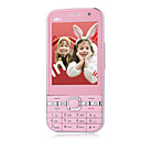 FLY-YING F013 Dual Card Dual Camera Quad Band TV WIFI JAVA Cell Phone Pink (2GB TF Card)