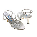 Top Quality Satin upper High Heel Sandals with Rhinestone Wedding Bridal Shoes(MY-013K)