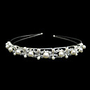 cristaux magnifiques et mariée mariage tiare perles d'imitation / bandeau / serre-tête