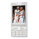 N9 doble tarjeta Bluetooth de pantalla táctil de música del teléfono celular en blanco y plata (tarjeta de 2GB TF) (sz05150472)