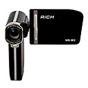 riche HD-M2 5.0MP CMOS 12.0mp caméscope numérique enrichi avec écran tactile 3.0inch LCD 5x zoom optique 4x zoom numérique (smq5642)