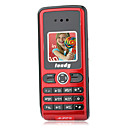 S881 Dual Band Super Mini mobile rouge (carte 2GB TF) (sz05120067)
