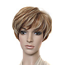 senza cappuccio corto di alta qualità sguardo sintetico marrone naturale con parrucca bionda capelli bob fd031c-0479-1112-27