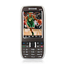 E75 Quad Band Dual Card Dual Standby Flat Touch Screen Bar Cell Phone Gray (2GB TF Card)