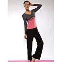 marca de calças novo topo yoga set (yj080)