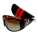 gafas de sol de moda + paño de limpieza libre y estuche duro - marco marrón + diseño cráneo dsco4224-0479-11.13-90
