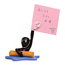 White Collar Office Guy Waiting for Rescue Business Name Card Holder Memo Clip (QWN081)