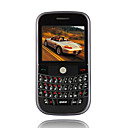 9000i Quad Band Dual Card Dual Camera TV JAVA Flashlight Trackball QWERTY Keypad Cell Phone Black (2GB TF Card)(SZ05440229)