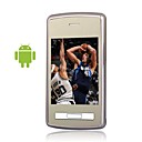 S18 android sistema quad band dual crad java bluetooth celular fm preto (cartão de 2GB TF) (sz05150609)