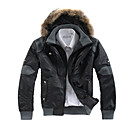 Men's Double Zipper Hooded Puffy Down Parka Coat Jacket (LGT0482-11.27-34)