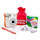 Fujifilm - Instax Mini 25 orange Sofortbild-Kamera-Geschenk-Set (dce122)