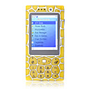 GX2008 Quad Band Bluetooth Dual Camera FM TV Touch Screen Cell Phone Yellow (2GB TF Card)