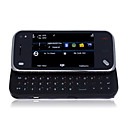 N97 style TV mini Dual Card Dual Camera Quad Band with TV Function Slide Cell Phone Brown and Black (2GB TF Card)